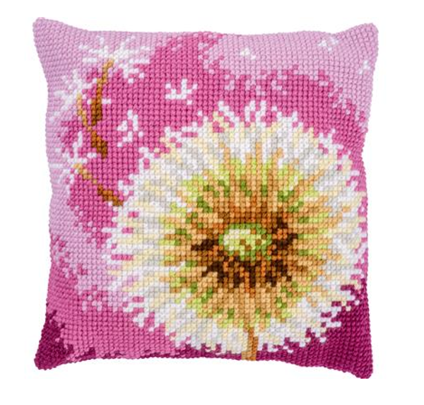 Kruissteekkussen kit Pluisjesbloem