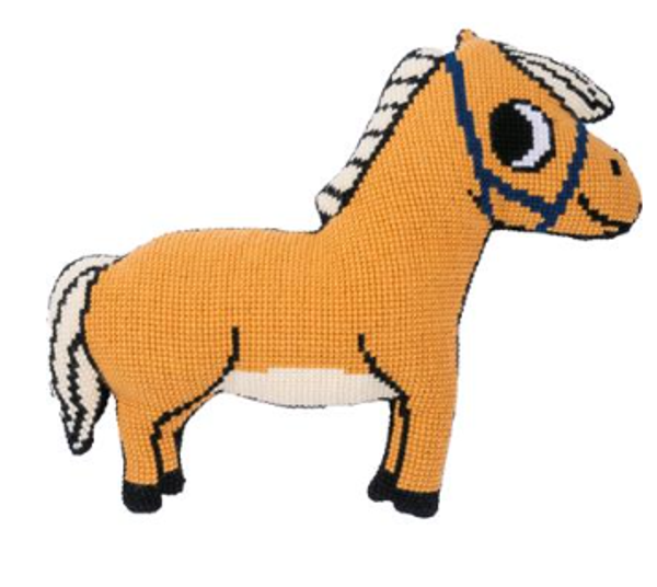 Kruissteekvormkussen kit met rug Eva M Pony