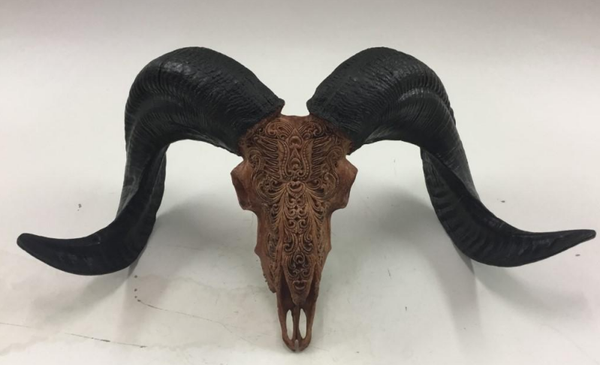 Ram carved
