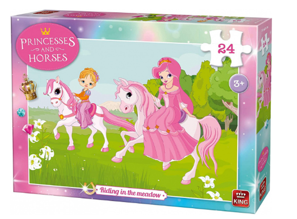 Puzzel riding in the meadow 24st