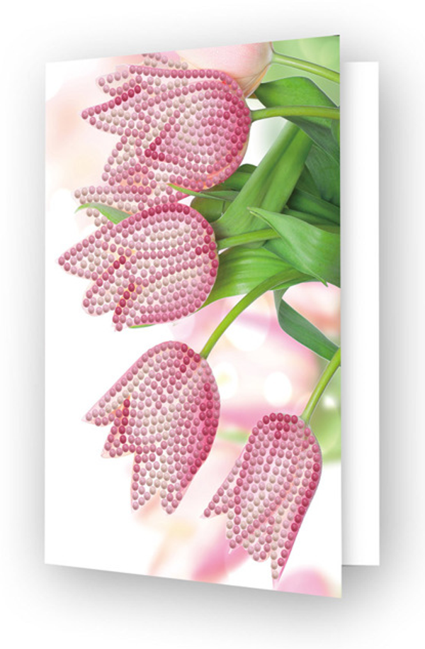 Kaart Romantic tulips