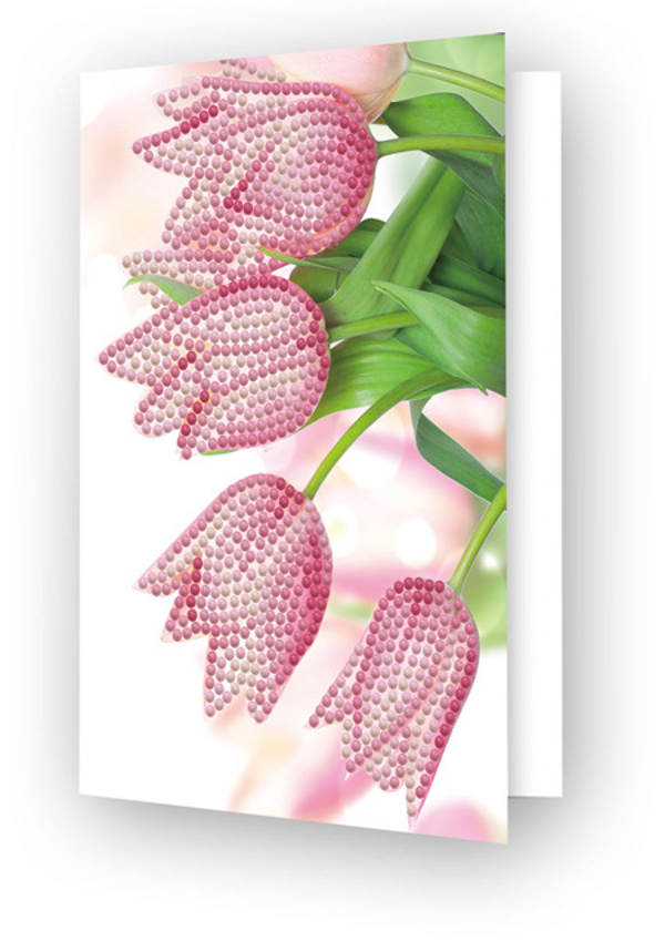 Kaart romantic tulips