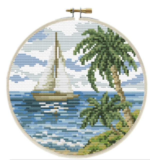 Borduurpakket Sailing away