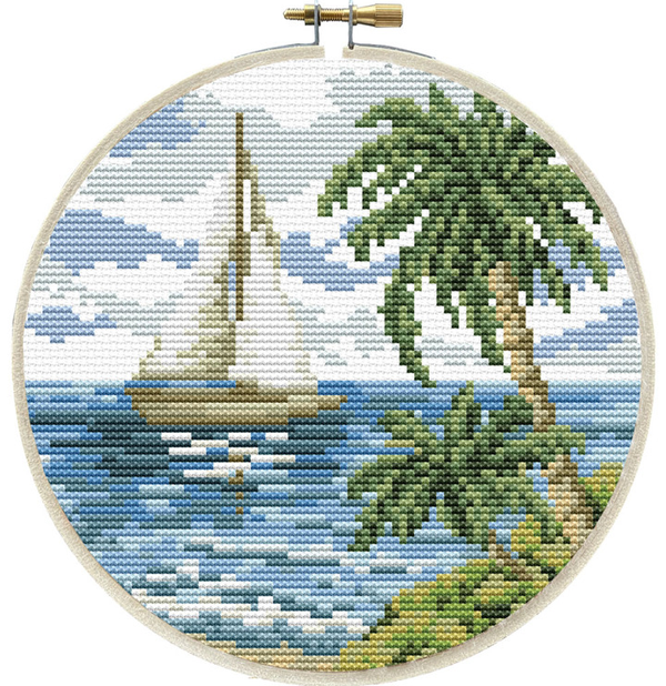 Borduurpakket Sailing away