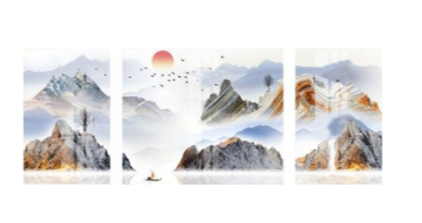 Diamond Painting Set 3 frame Scenery 135x55cm