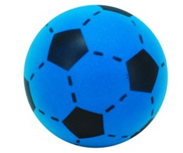 Schuimrubberen Voetbal blauw