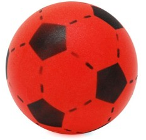 Schuimrubber voetbal rood