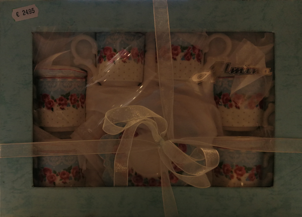 Serviesset bloemetjes