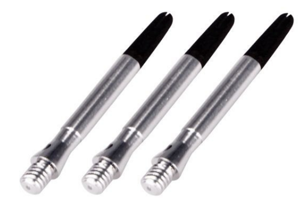 Abbey darts shaft zilver