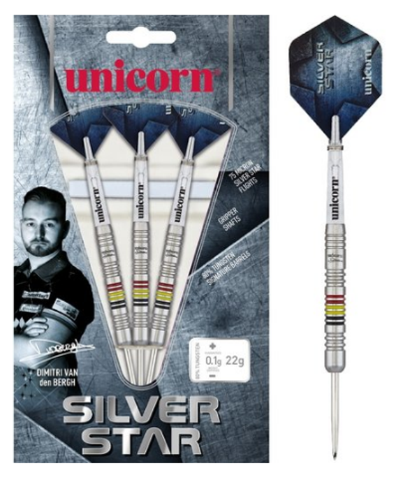 Dartset Dimitri van den Bergh 22gr silver star