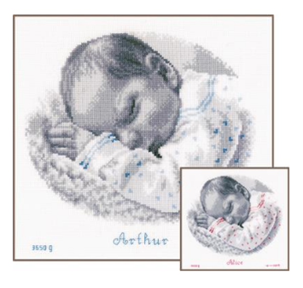 telpakket slapende baby