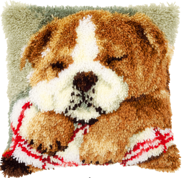 knoopkussen slapende bulldog