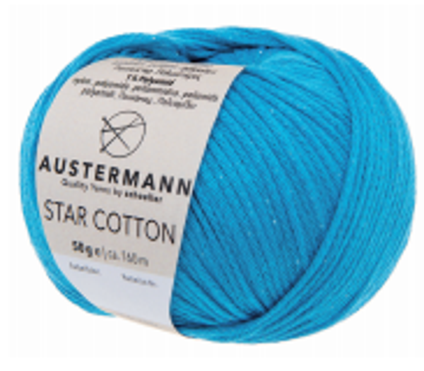 Star cotton turquoise