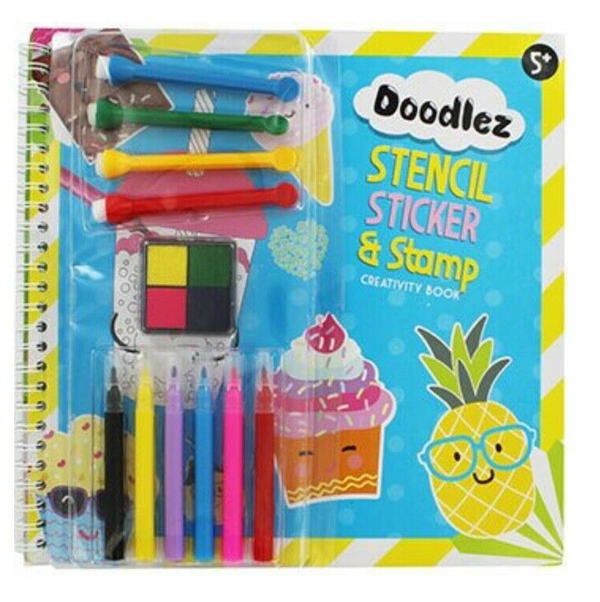 Doodlez stencil sticker