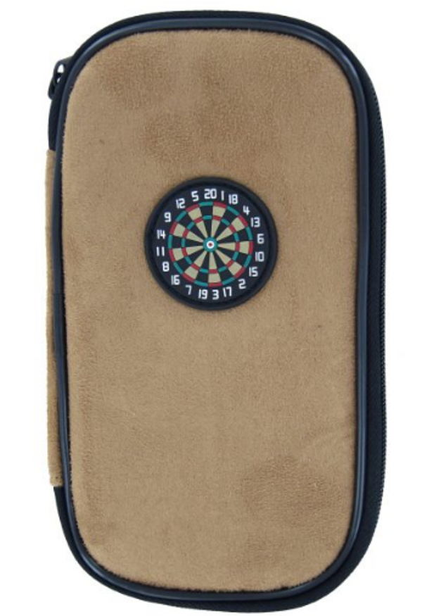 Dartsetuis suede licht bruin
