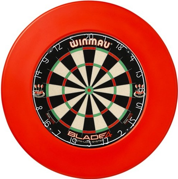 Surround dartbord rood