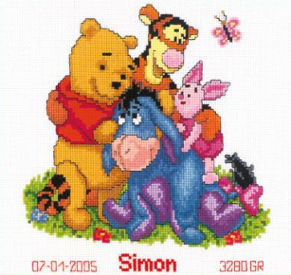 telpakket Winnie the pooh en vrienden