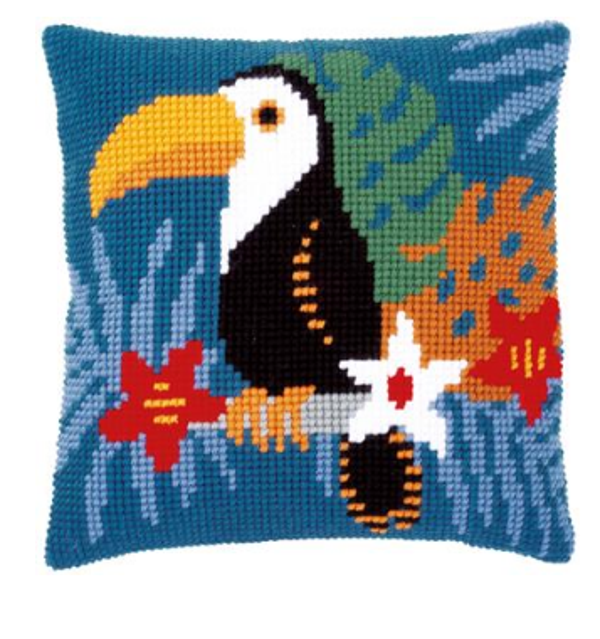 kruissteekkussen toekan