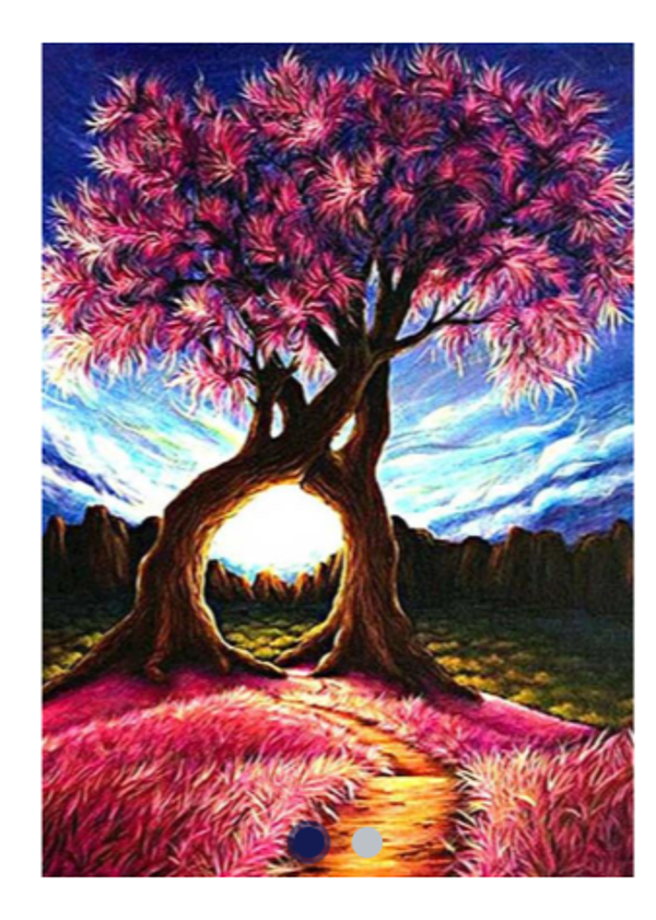 Diamond Painting Canvas 40x30cm - Painting 35x25cm Tree