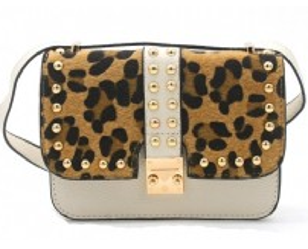 Trendy bag studs beige