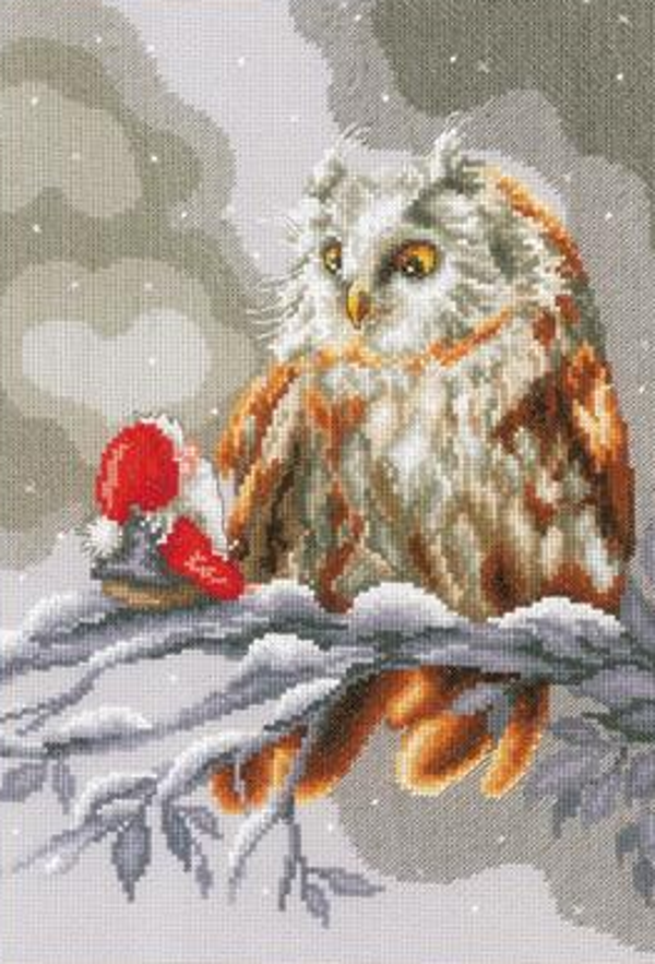 telpakket uil met kaboutertje