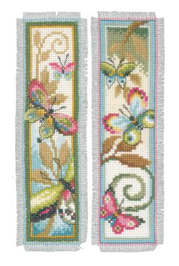 telpakket bladwijzers vlinders