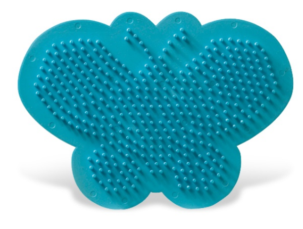 Strijkparel vorm vlinder turquoise