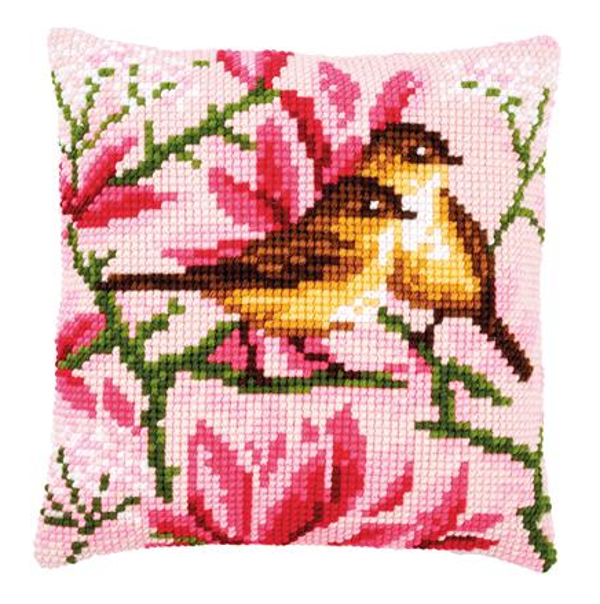 kruissteekkussen vogels