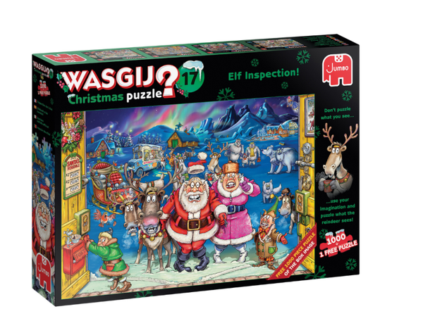Puzzel Wasgij kerst 2*1000st