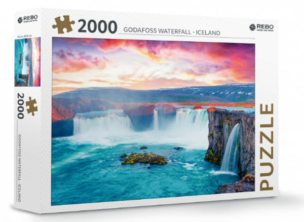 Puzzel Godafoss waterfall 2000st