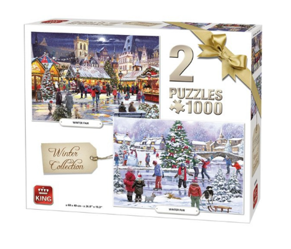 Puzzel wintercollectie 2*1000st
