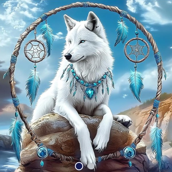 Diamond Painting Canvas 40x30cm Wolf