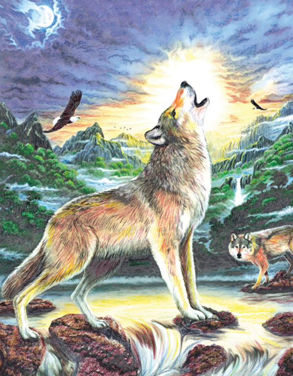 Kleuren op nummer Wolves by stream