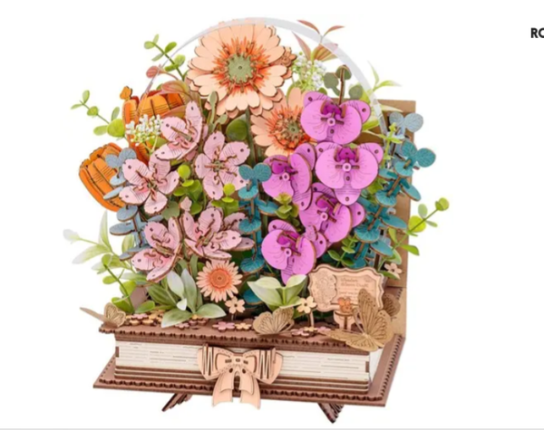 Robotime Wooden Blooming Book