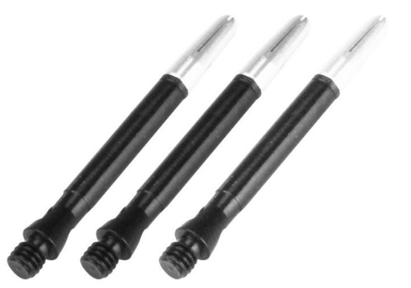 Abbey darts shaft zwart zilver