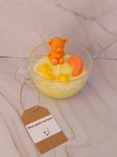 Bougie gourmande" mon petit ourson"