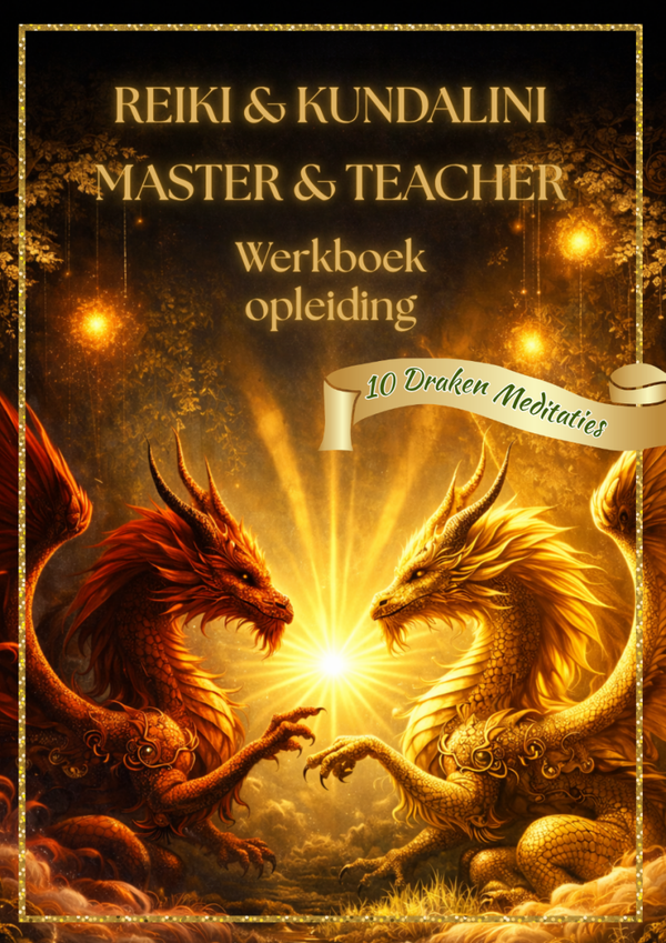 Reiki & Kundalini Master & Teacher Werkboek met 10 DrakenMeditaties