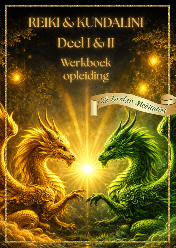Reiki & Kundalini I & II Werkboek met 22 DrakenMeditaties