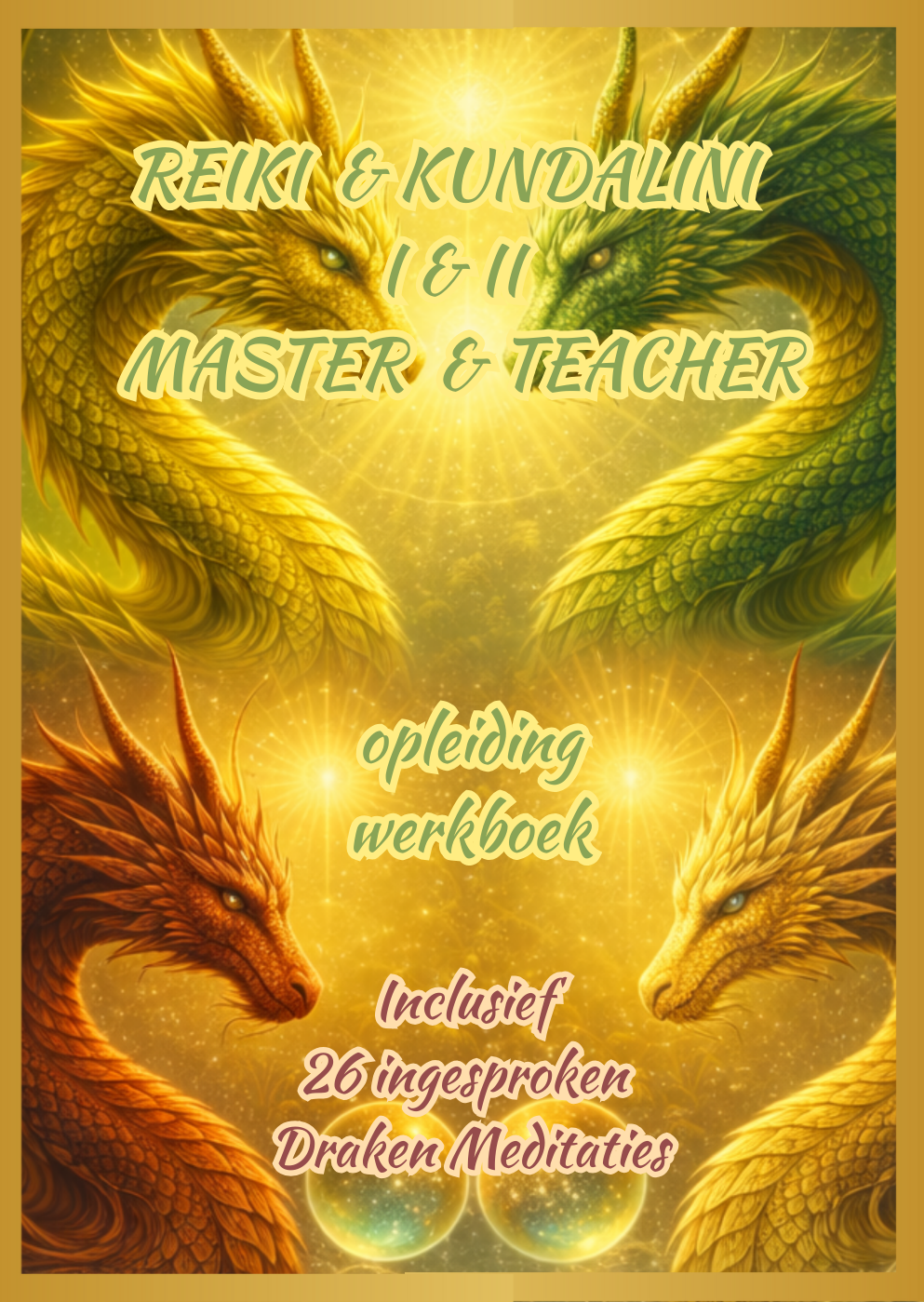 Reiki & Kundalini I&II Master&Teacher Werkboek met 26 DrakenMeditaties