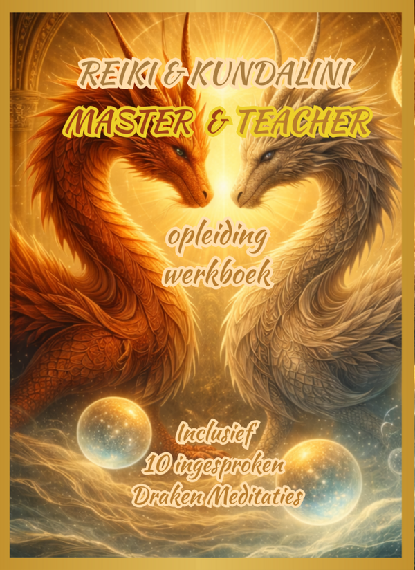 Reiki & Kundalini Master & Teacher Werkboek met 10 DrakenMeditaties