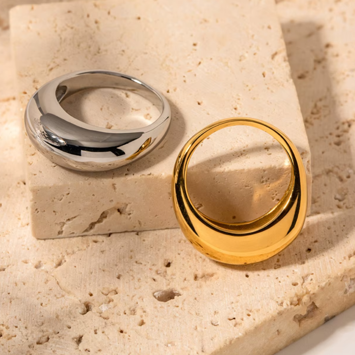 Elegante waterdruppel ring