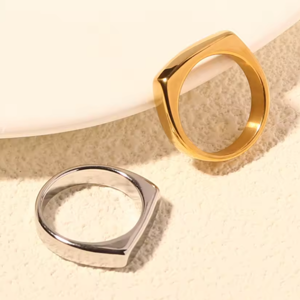 Minimalistische zegelring
