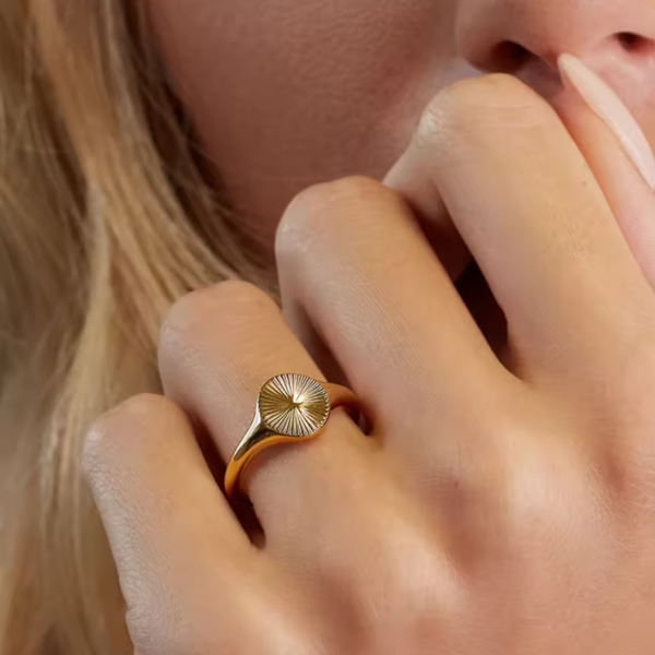 Sun signet zegelring