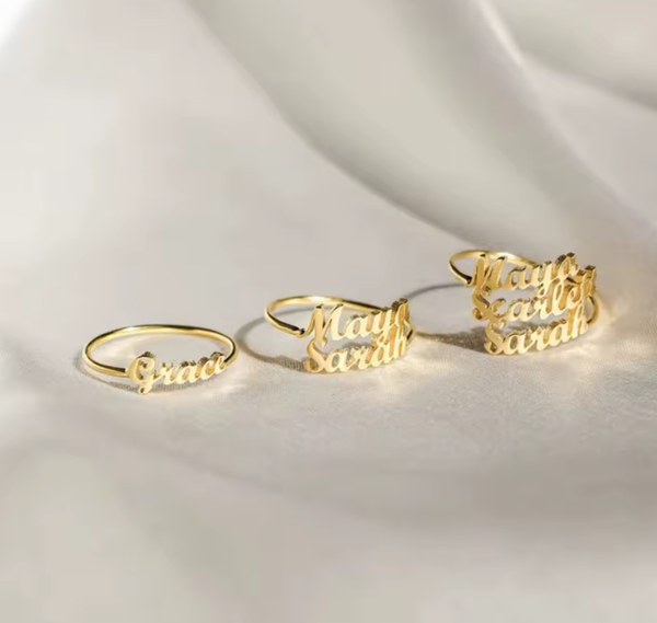 Gepersonaliseerde naam ring