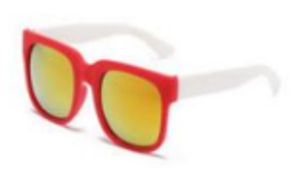 Sunglasses - red/white