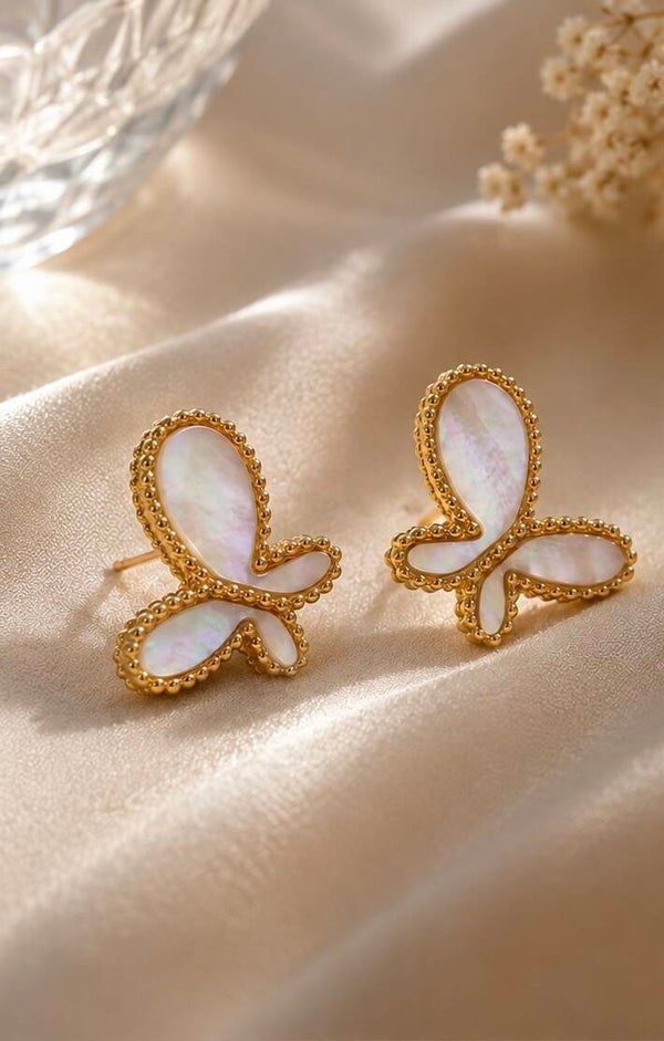 316 Stainless Steel 18K Gold-plated Hypoallergenic Ear Studs