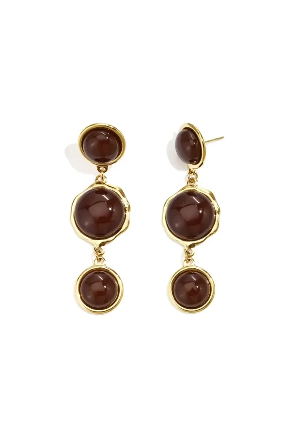 Mocha Statement Earrings