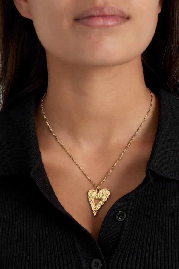 Sparkling Heart  Necklace