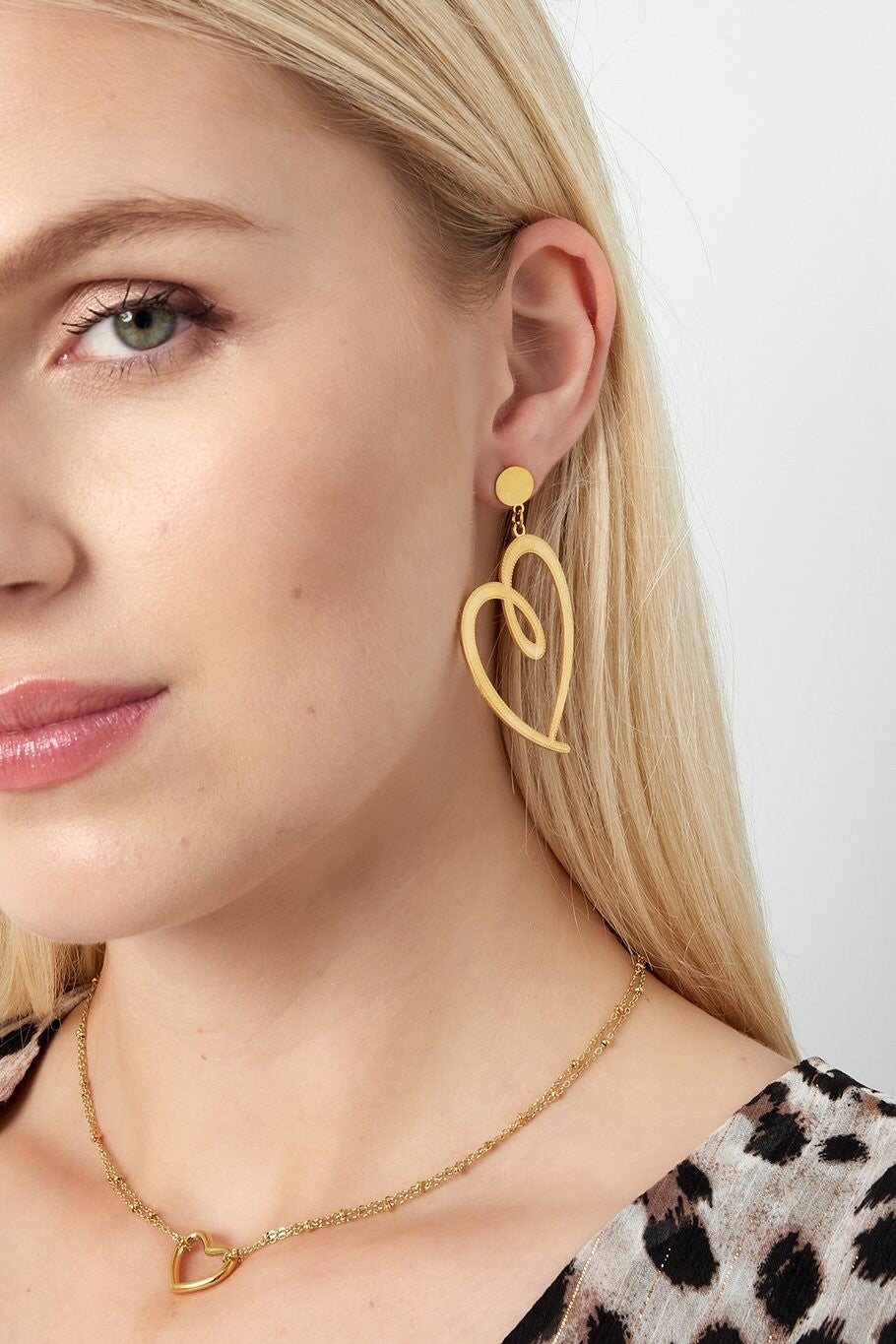 Signed Heart Earrings