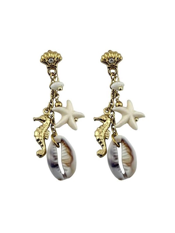 Shell Charm Earrings